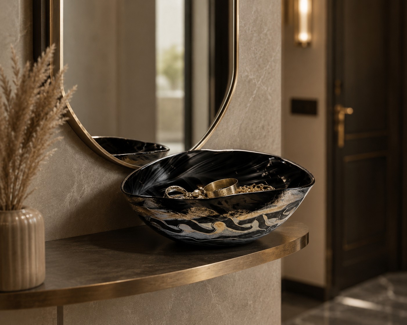 Cartoccio Mignon Black Silver Ciotola in Vetro di Murano Fatta a Mano – Yalos Murano - immagine 2