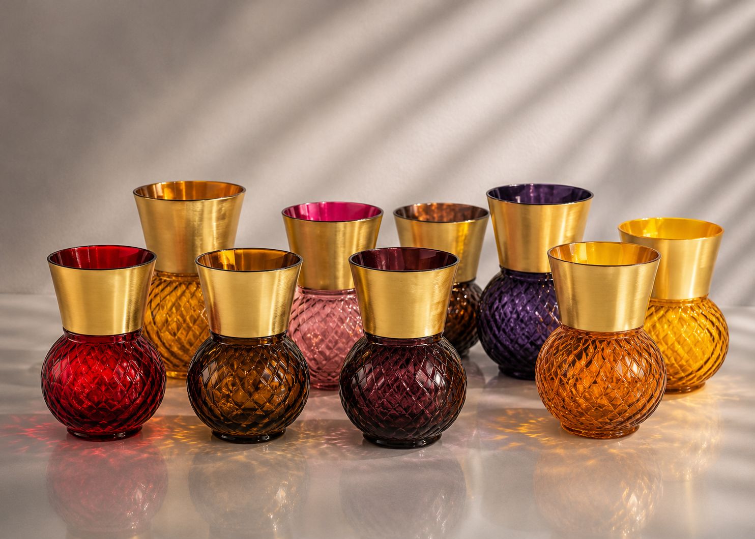 Basilio Vaso Grande in Vetro di Murano Balloton con Oro 24 kt – NasonMoretti - immagine 5