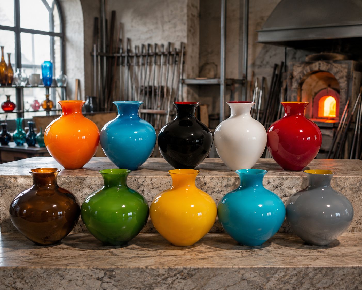Antares 0040 Medium in Vetro di Murano h 19 ø 19 – Design NasonMoretti | Vaso Scultoreo Fatto a Mano a Murano - immagine 6