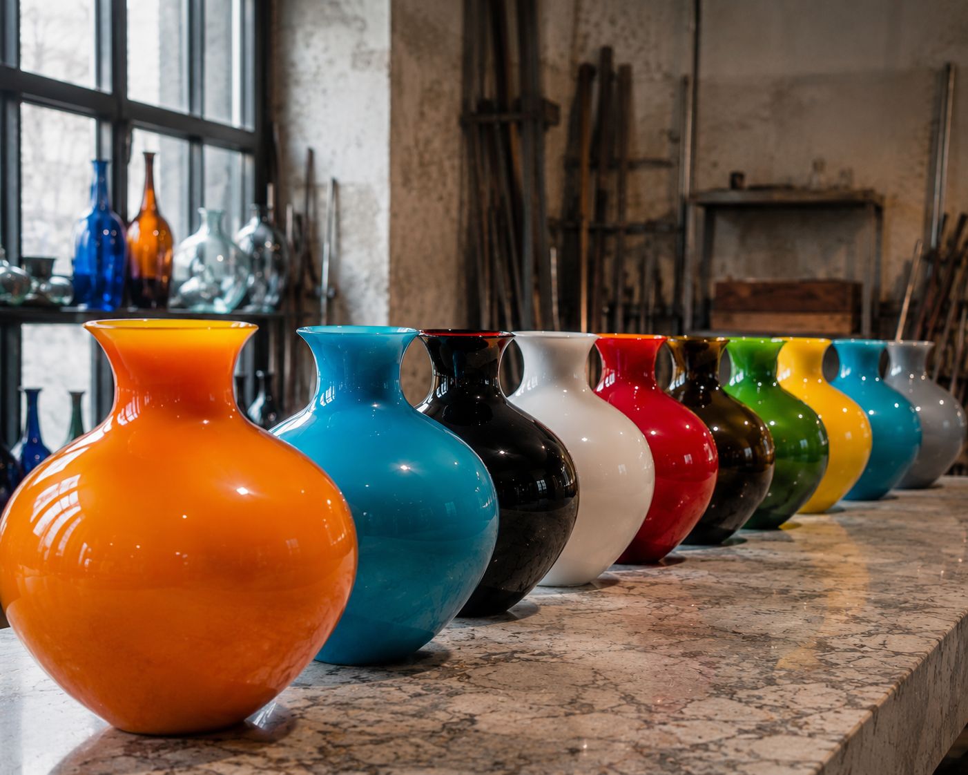 Antares 0040 Medium in Vetro di Murano h 19 ø 19 – Design NasonMoretti | Vaso Scultoreo Fatto a Mano a Murano - immagine 7