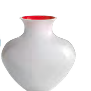 Vaso Grande Antares 0040 in Vetro di Murano Incamiciato H 28cm Ø 26 cm– NasonMoretti | Vaso di Design Italiano Fatto a Mano