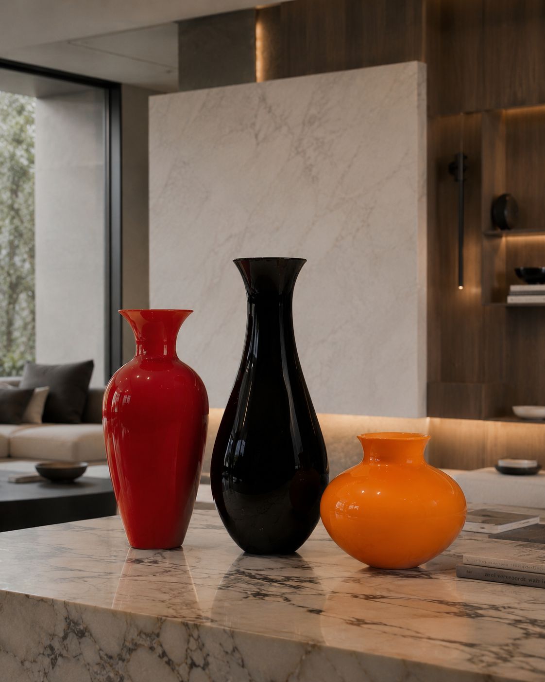Antares 0020 Vaso in Vetro di Murano Incamiciato H 41 × Ø 20 cm – NasonMoretti Fatto a Mano - immagine 7