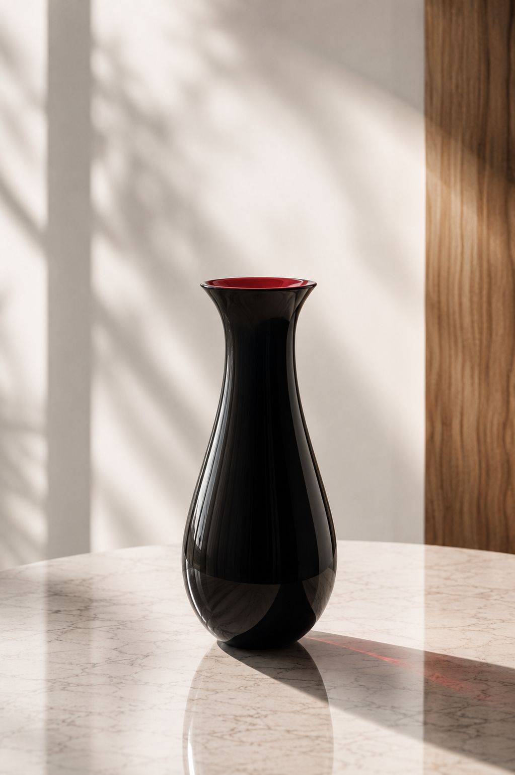 Antares 0020 Vaso in Vetro di Murano Incamiciato H 41 × Ø 20 cm – NasonMoretti Fatto a Mano