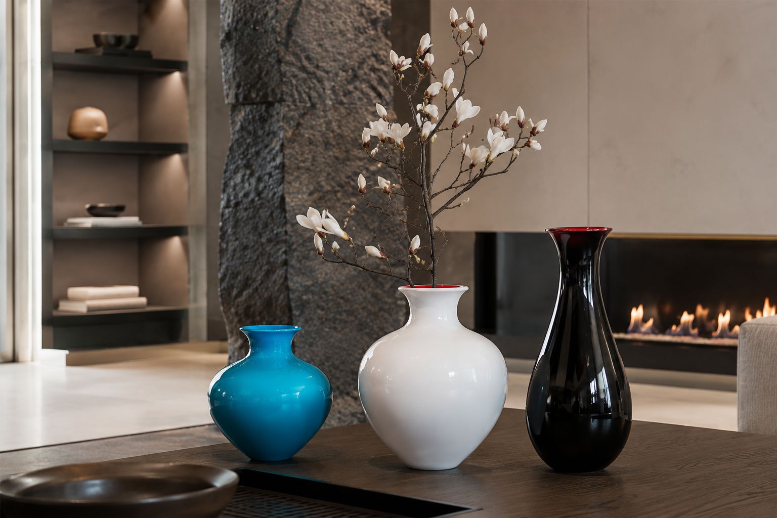 Antares 0040 Medium in Vetro di Murano h 19 ø 19 – Design NasonMoretti | Vaso Scultoreo Fatto a Mano a Murano - immagine 2