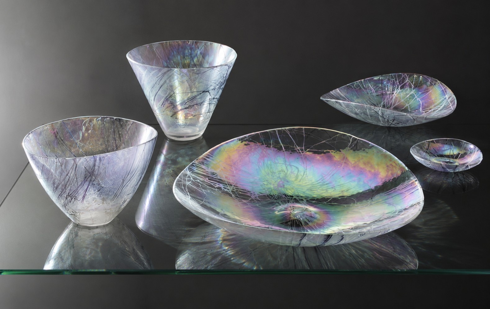 Grandi Centrotavola e Vasi in Vetro di Murano – Set Completo 9 Pezzi | Artico Yalos Murano - immagine 10
