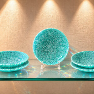 Piatto Lagoon Ø 24 cm in Murrine di Vetro di Murano