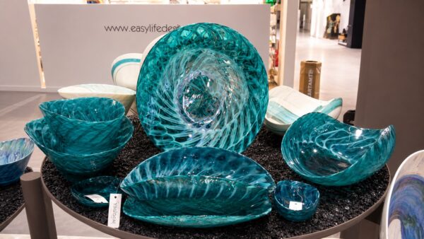 Piatti Decorativi, Ciotole e Vaso in Vetro di Murano – Collezione Scuba Yalos Murano, 9 Pezzi — изображение 2