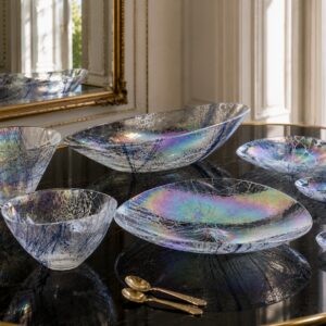 Grandi Centrotavola e Vasi in Vetro di Murano – Set Completo 9 Pezzi | Artico Yalos Murano