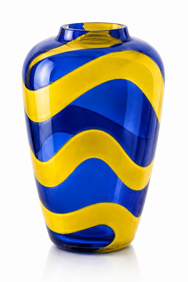 Grande Vaso-Scultura SNAKE V1 in Vetro di Murano Soffiato, H 38 cm — NasonMoretti × Stefano Marcato - Image 4
