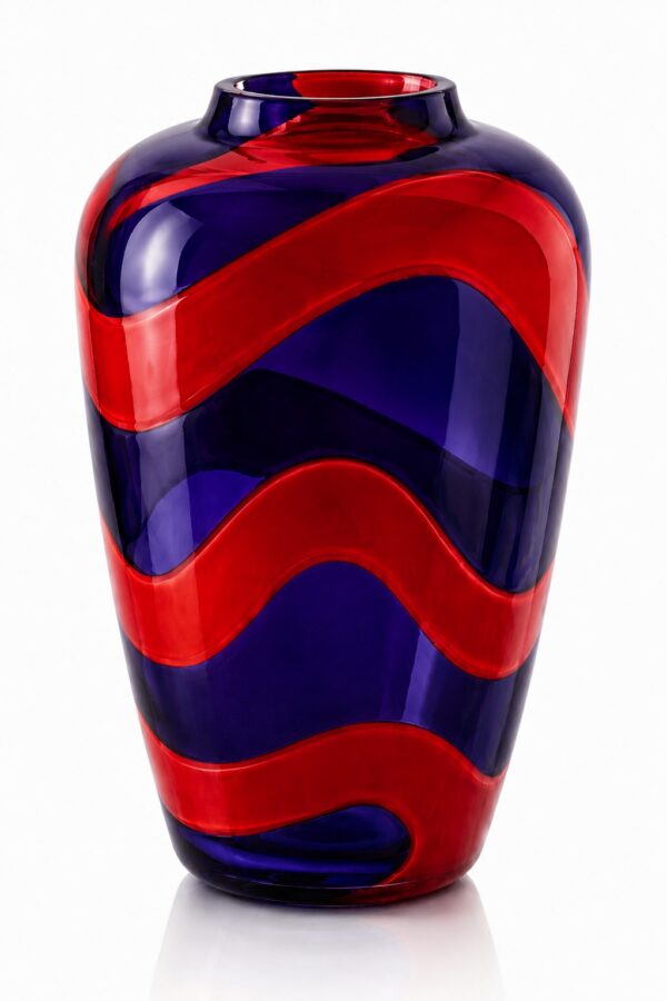 Grande Vaso-Scultura SNAKE V1 in Vetro di Murano Soffiato, H 38 cm — NasonMoretti × Stefano Marcato - Image 2