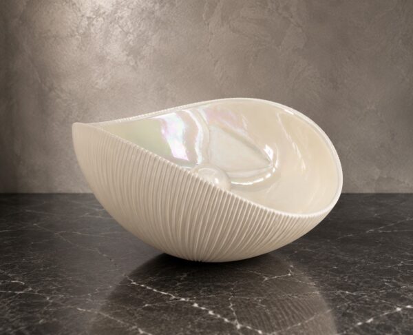 Set 3 Coppe Shell Mono Ivory in Vetro Artistico di Murano Yalos — изображение 6