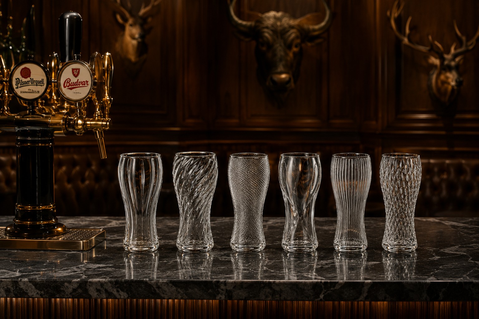 MARILYN NasonMoretti – Set 6 Bicchieri da Birra in Vetro di Murano con Texture Assortite - immagine 8