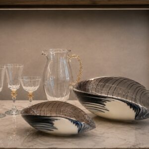 Peocio Andalusia Yalos Murano – Set 2 Ciotole Decorative in Vetro di Murano