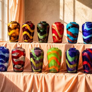 Grande Vaso-Scultura SNAKE V1 in Vetro di Murano Soffiato, H 38 cm — NasonMoretti × Stefano Marcato