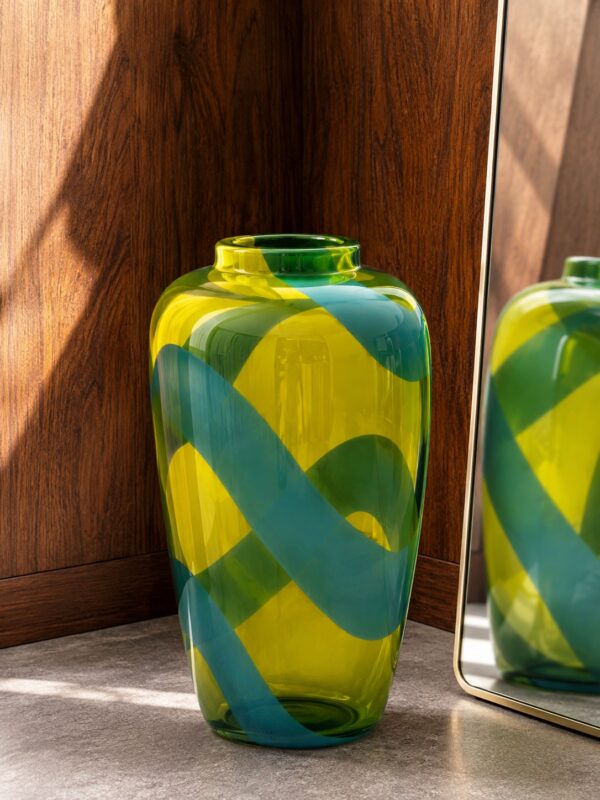 Grande Vaso-Scultura SNAKE V1 in Vetro di Murano Soffiato, H 38 cm — NasonMoretti × Stefano Marcato - Image 9