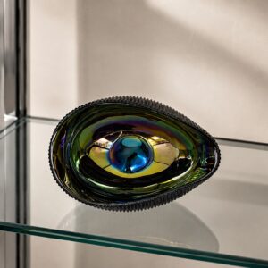 Shell Black Mignon Yalos Murano – Ciotolina a Conchiglia in Vetro di Murano con Effetto Madreperla